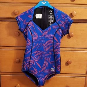 Roxy Pop Surf Short Sleeve Rashguard One Piece
